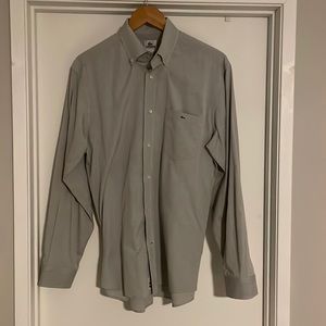 Lacoste - Grey Oxford Dress Shirt - Large